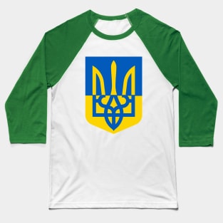 Ukraine Shield Trident Baseball T-Shirt